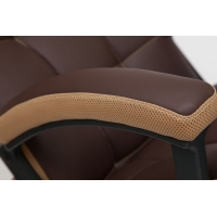 Кресло TRENDY (22) кож/зам/ткань коричневый/бронзовый 36-36/21 - Изображение 5